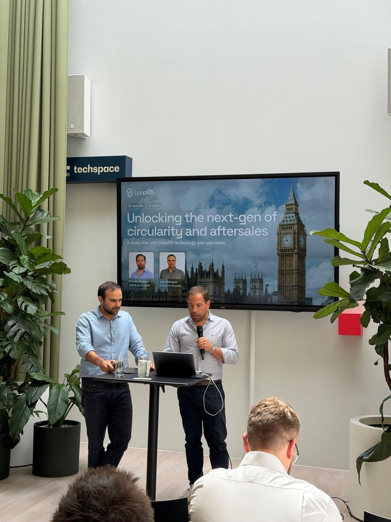 LoopOS team at the first UK event in London, marking the start of the UK market expansion.